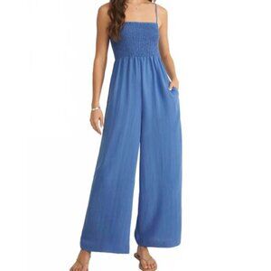 Z SUPPLY Beachside Jumpsuit WOMEN Dresses - Riviera Blue